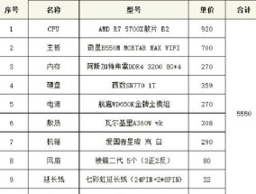 如何编写收费组装电脑的配置清单？