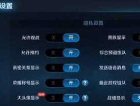 王者荣耀如何隐藏玩家信息？隐藏玩家的具体操作步骤是什么？