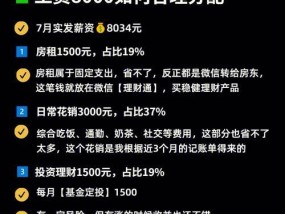 如何以月入3000合理理财（聪明投资）